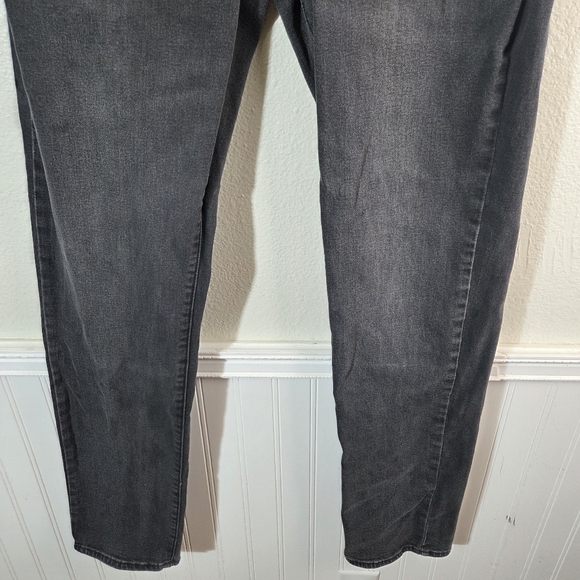 Men’s Lucky Brand 110 Slim Fit Burnout Black Denim Jeans Size W33 L32 - Picture 6 of 14